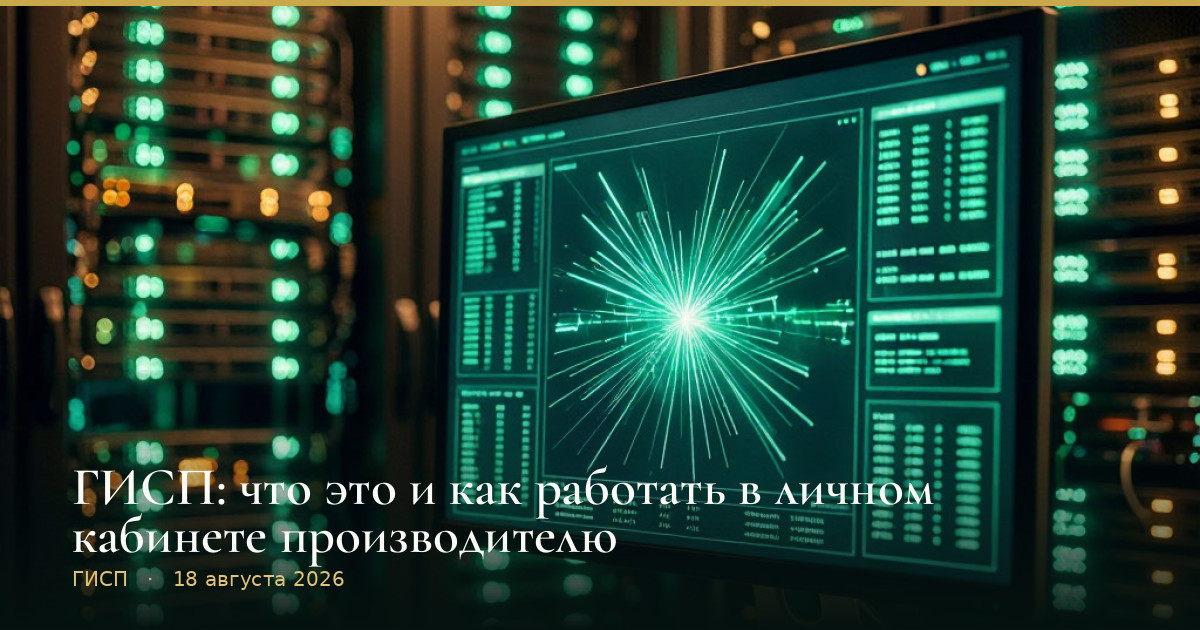 ГИСП: что это и как работать в личном кабинете производителю