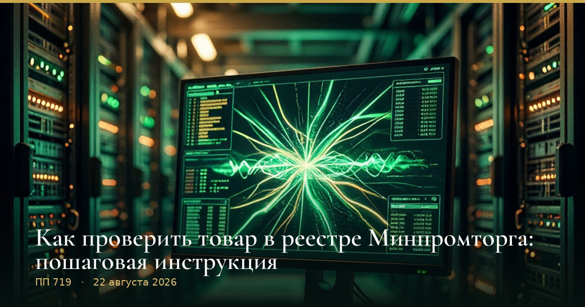Как проверить товар в реестре Минпромторга: пошаговая инструкция