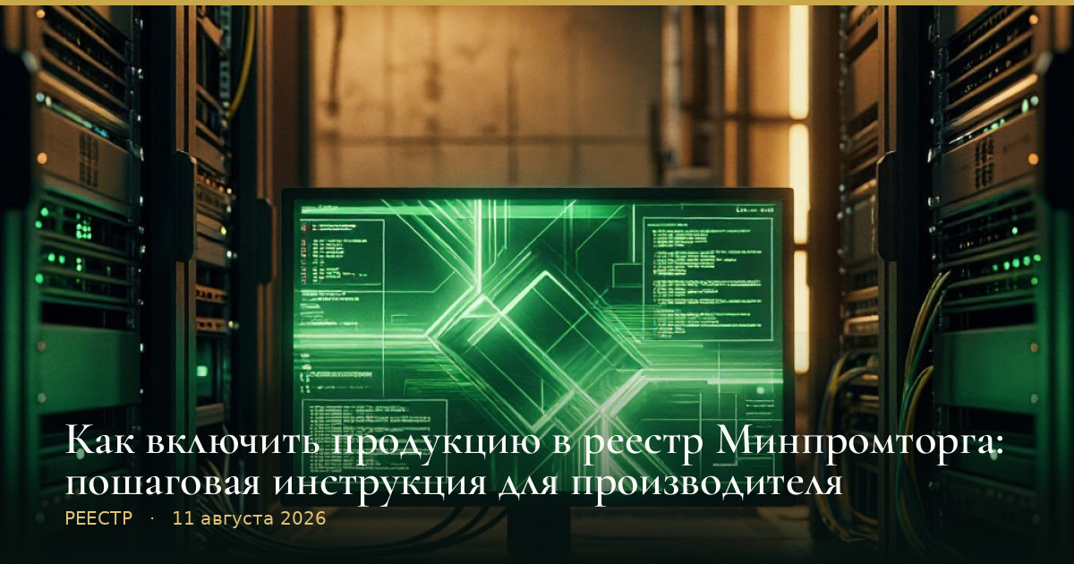 Как включить продукцию в реестр Минпромторга: пошаговая инструкция для производителя