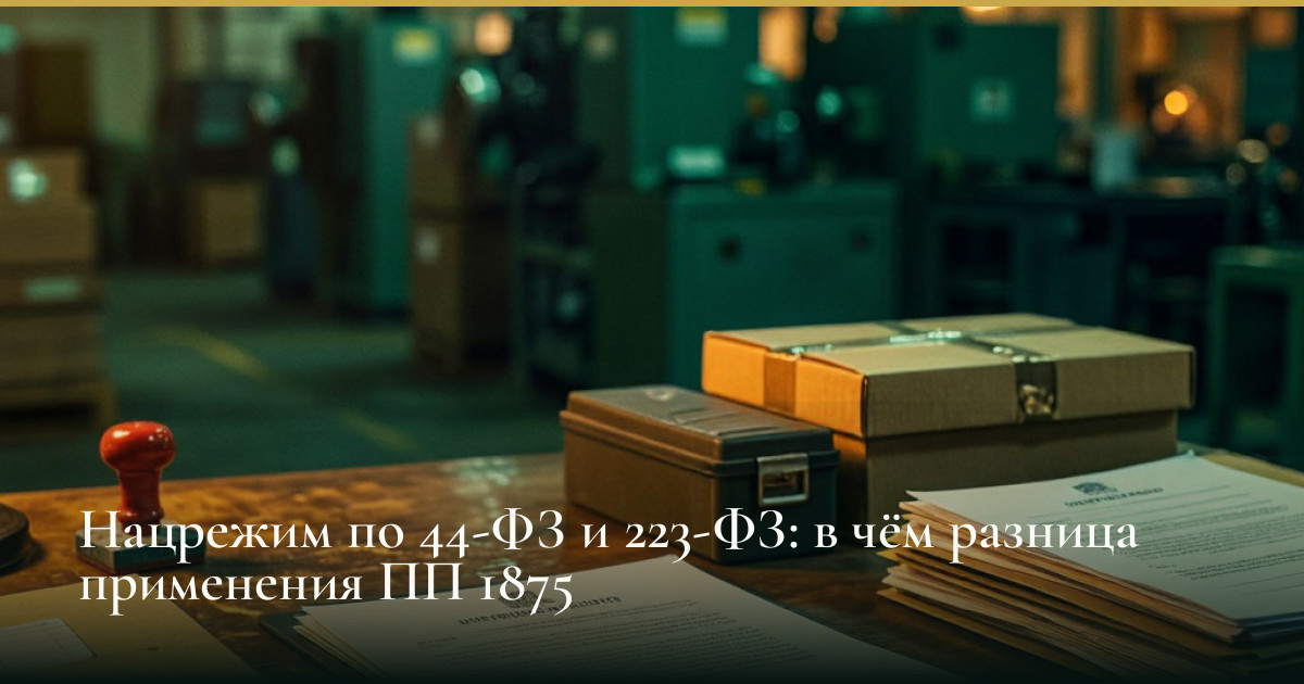 Нацрежим по 44-ФЗ и 223-ФЗ: в чём разница применения ПП 1875