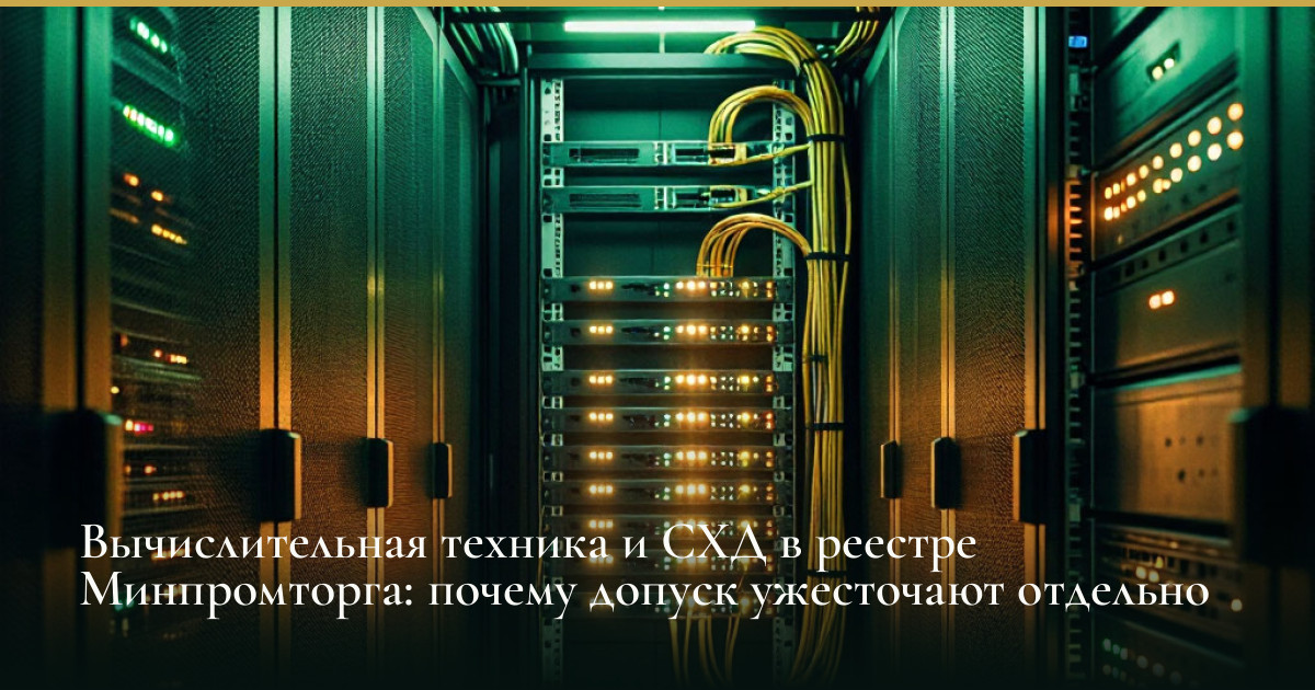 Вычислительная техника и СХД в реестре Минпромторга: почему допуск ужесточают отдельно
