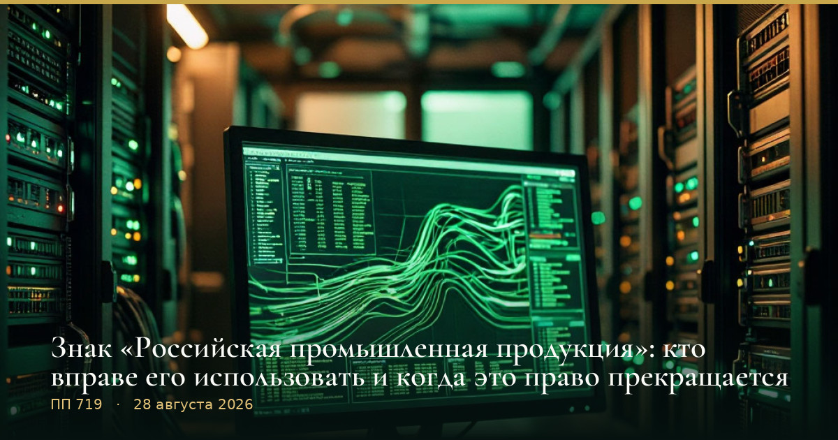 Знак «Российская промышленная продукция»: кто вправе его использовать и когда это право прекращается